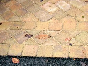 Front Garden - detail of tegula sett drive