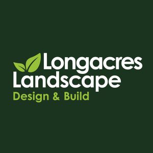 Longacres Landscape Logo on dark green background